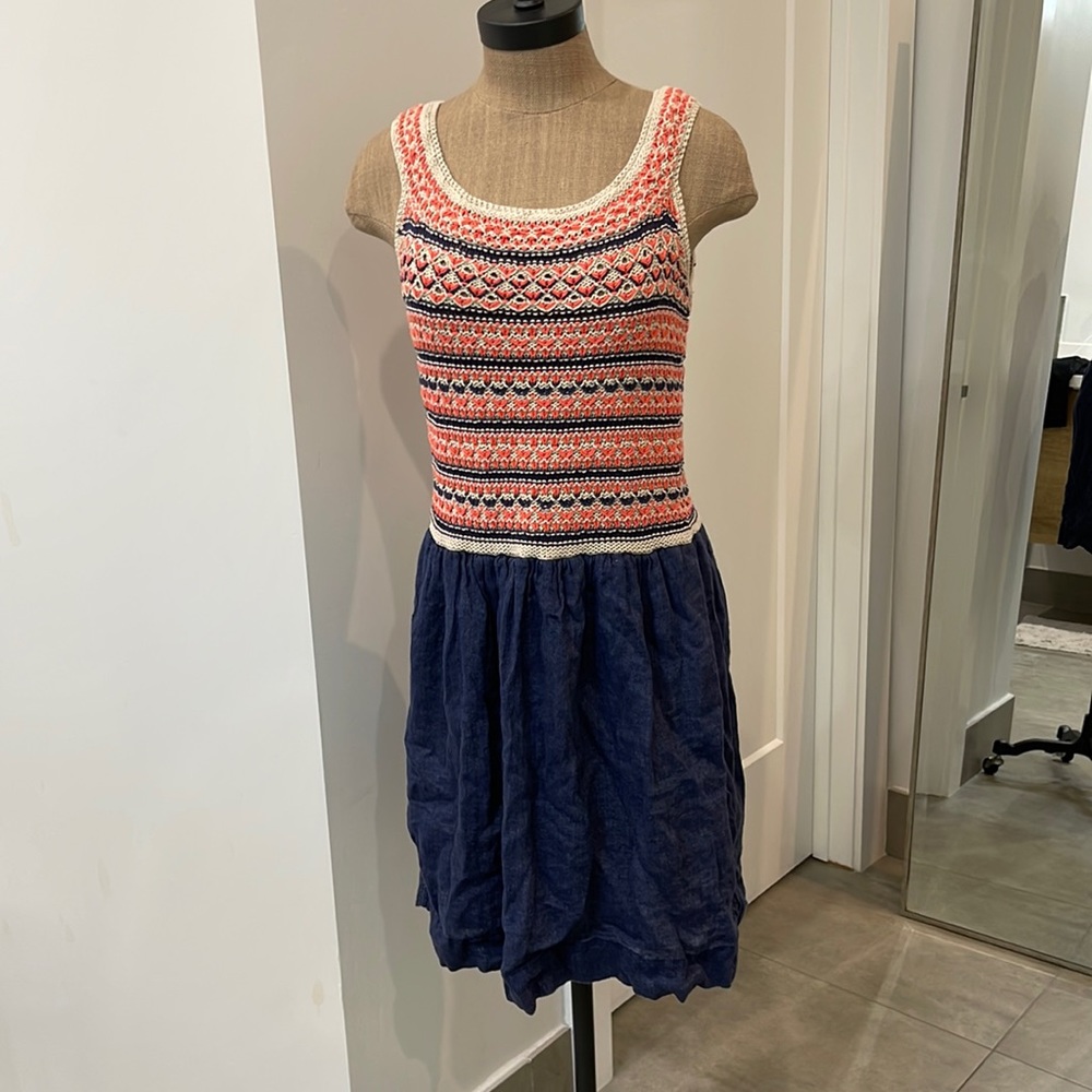 RACHEL Rachel Roy Sweater and Linen Dress Size L